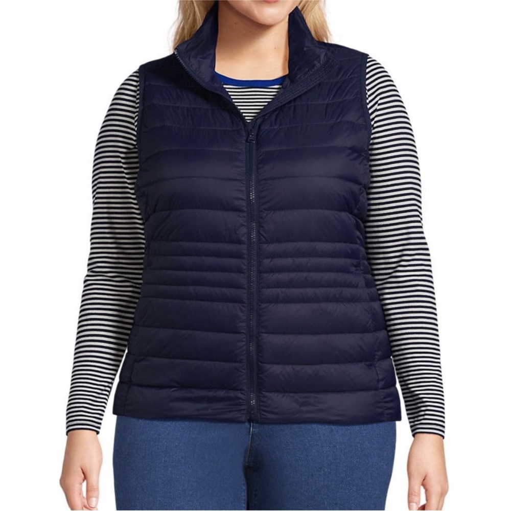 Lands' End Navy Vest 600 Allied